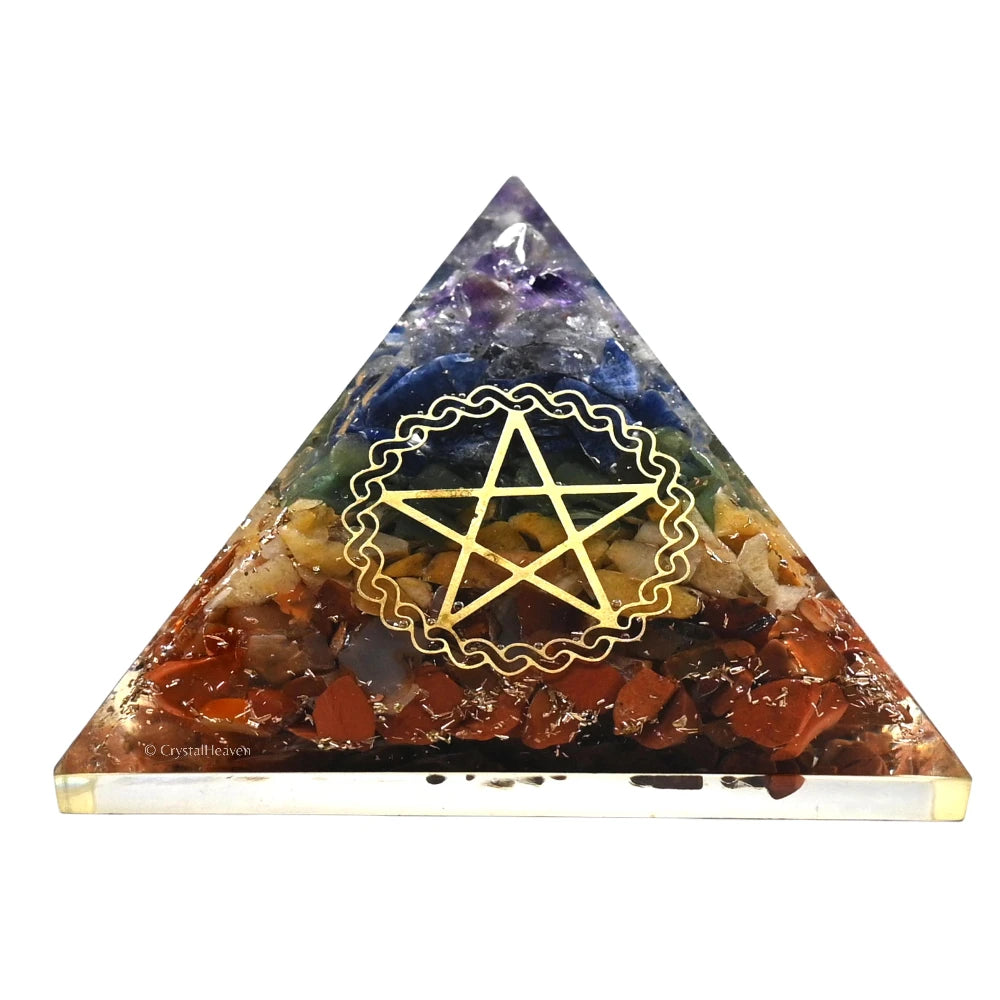 7 Chakra Orgone Pyramid (Pentacle)