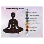 7 Chakra Crystal Tumbled Healing Stick