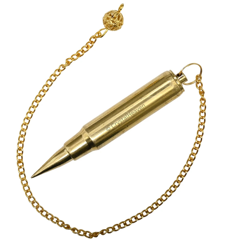 Metal Brass Pendulum - Gold 3 Piece Bullet Point (MP53)