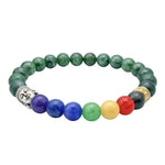 Chrysocolla Lapis Lazuli with Chakra Bracelet (Elastic)
