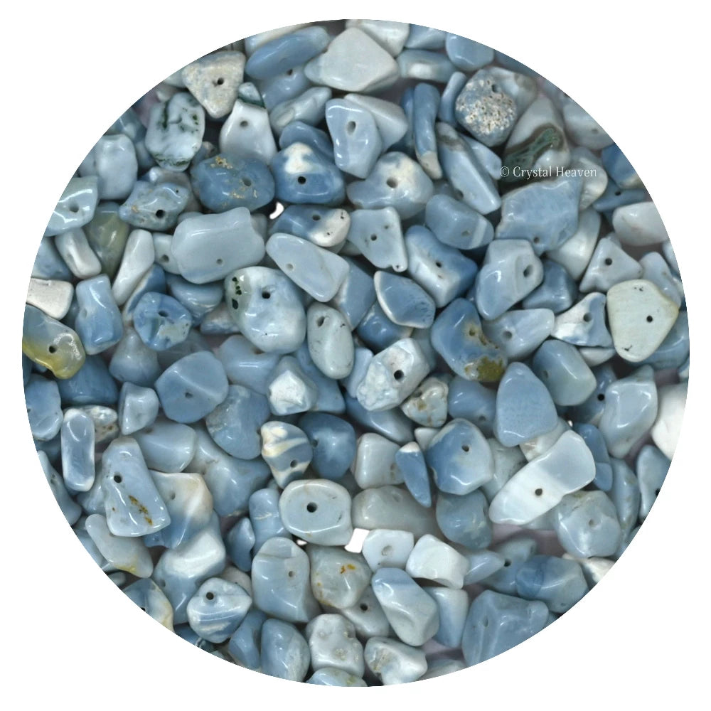 Blue Opal Chips - Pre Drilled