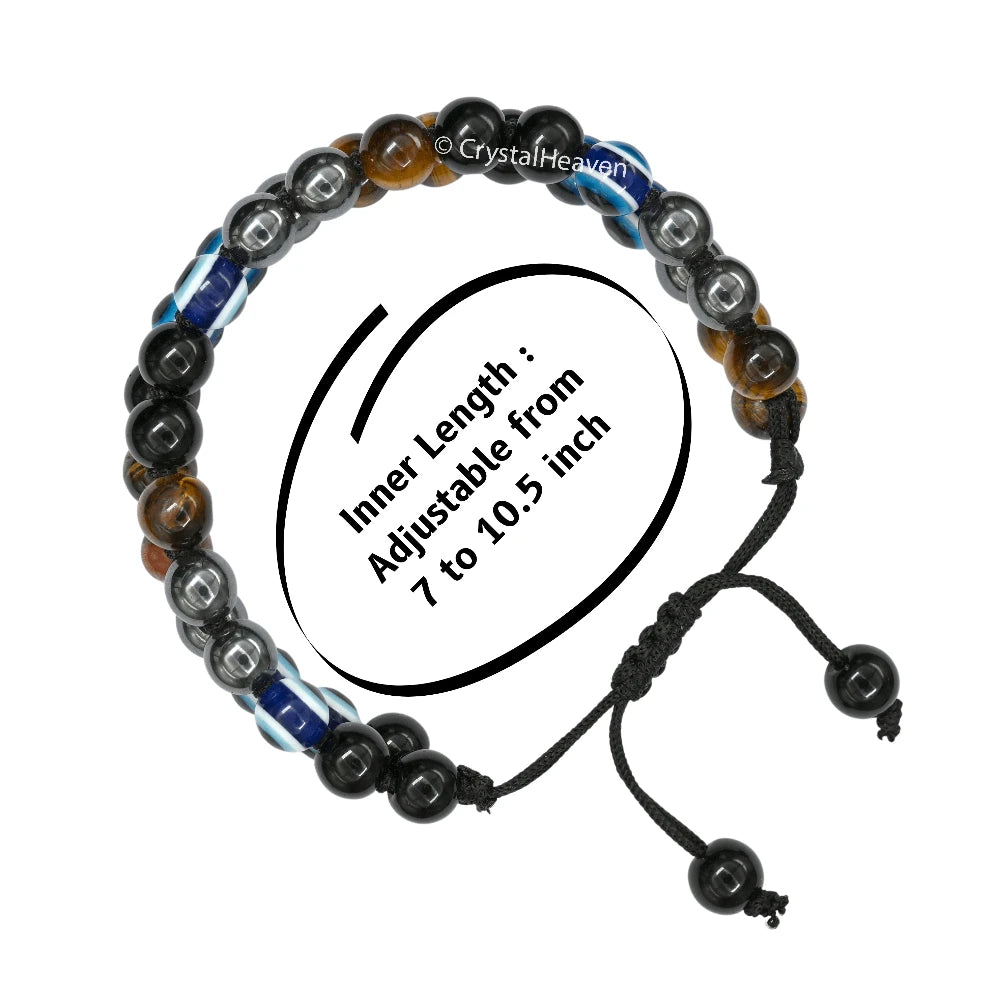 Evil Eye Total Protection Bracelet (Adjustable-Double Layer)