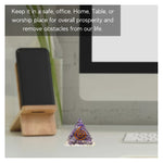 Amethyst Orgone Pyramid - 30mm