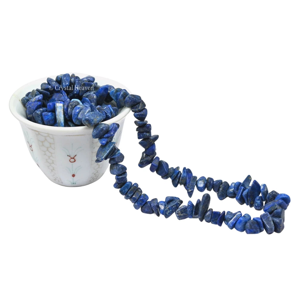 Lapis Lazuli Chips - Pre Drilled