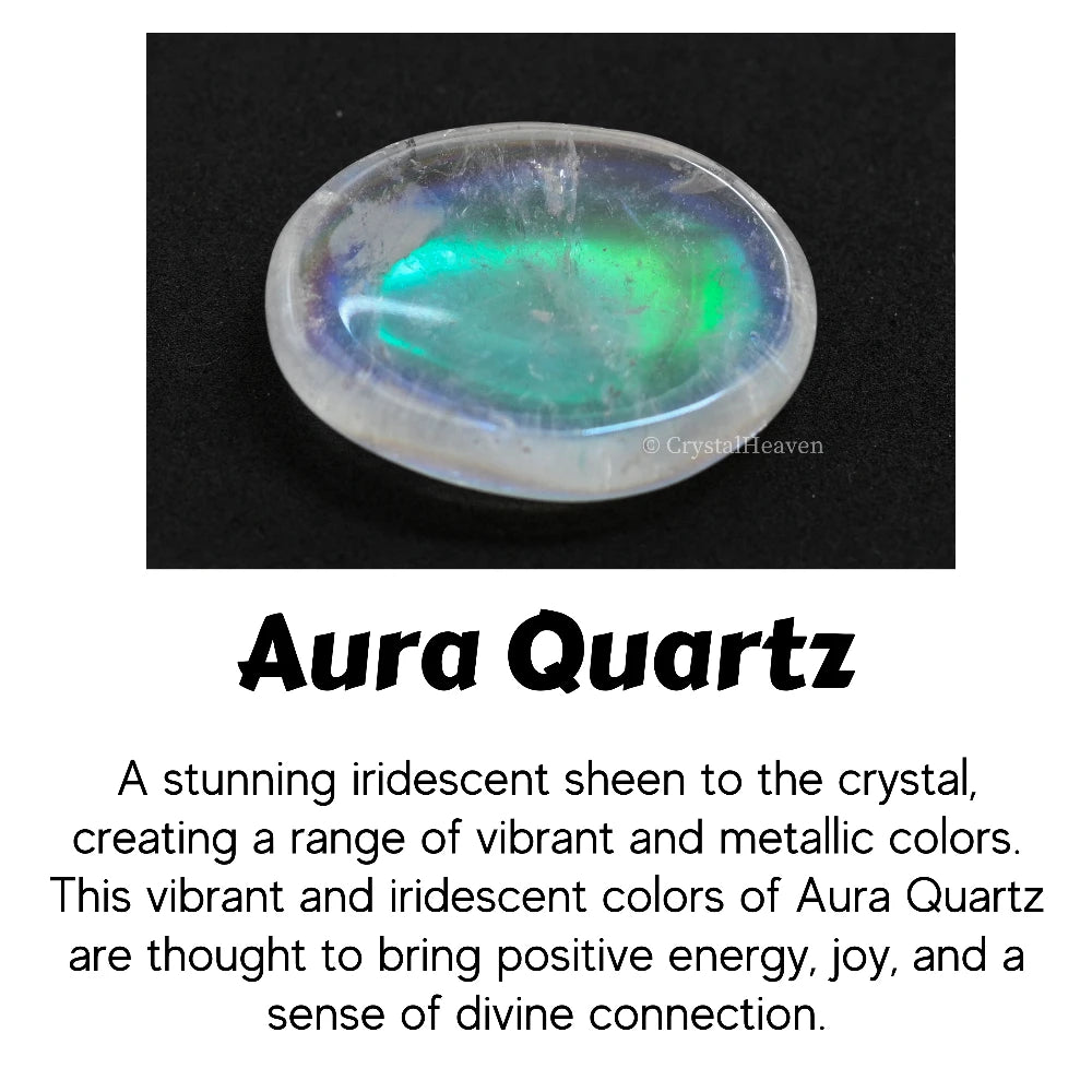 Aura Quartz Worry Stone