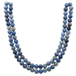 Blue Aventurine Japa Mala (Without Knot)