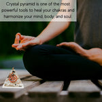 Rainbow Moonstone Orgone Pyramid - 30mm