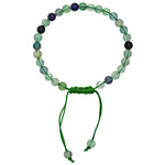 Multi Fluorite Healing Crystal Bracelets - 6mm Beads (Adjustable)