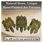 Vesuvianite Crystal Gemstone Hand Painted Tortoise (2-3 Inch)