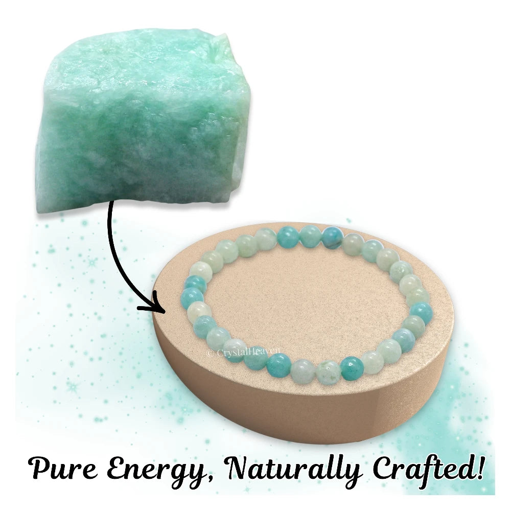 Amazonite Healing Crystal Bracelets - 6mm Beads