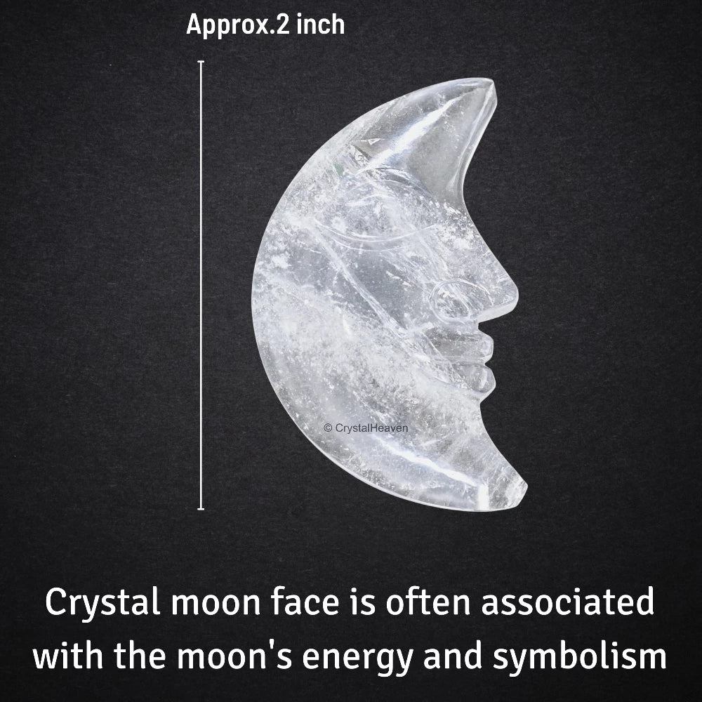 Clear Quartz Crescent Moon