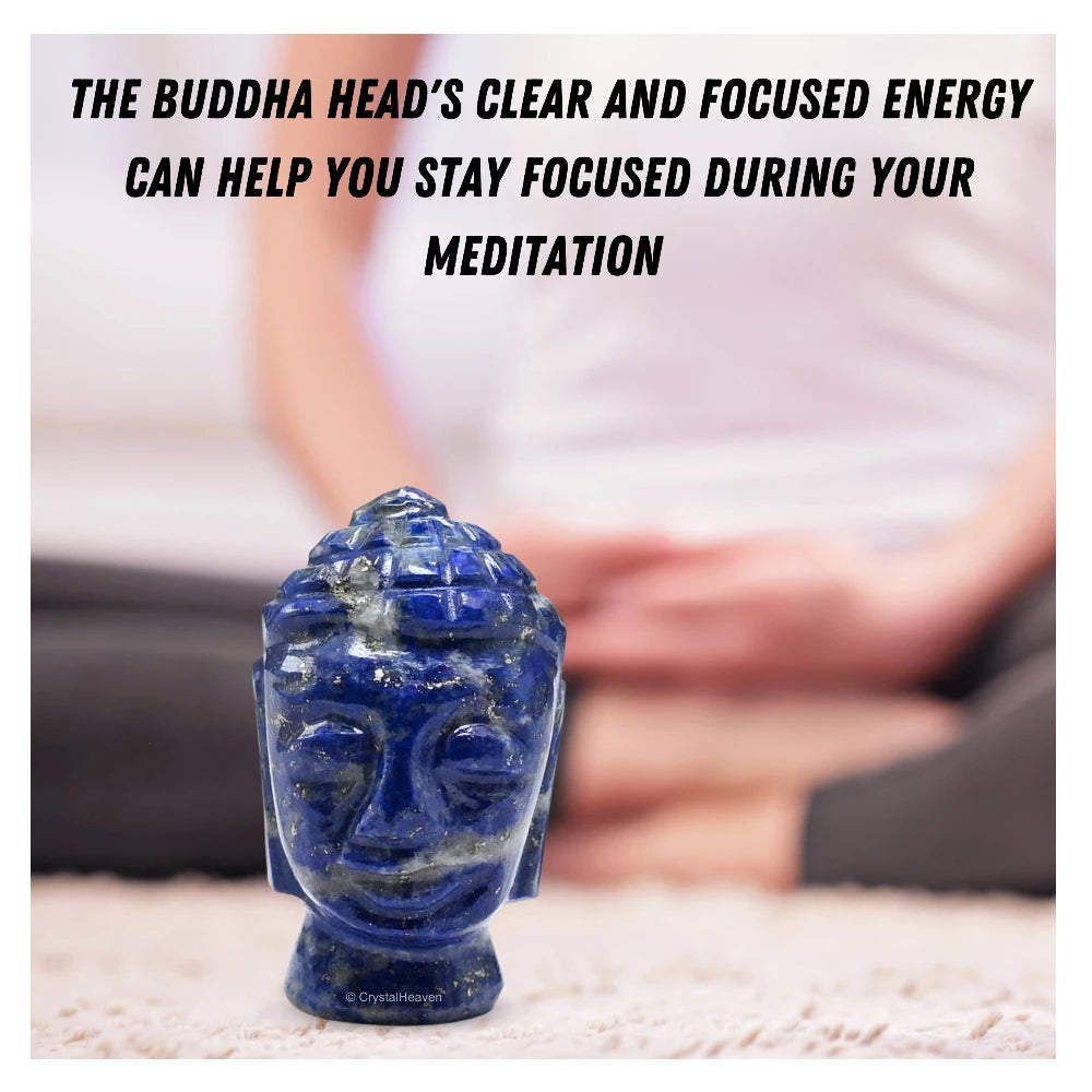 Lapis Lazuli Buddha Head