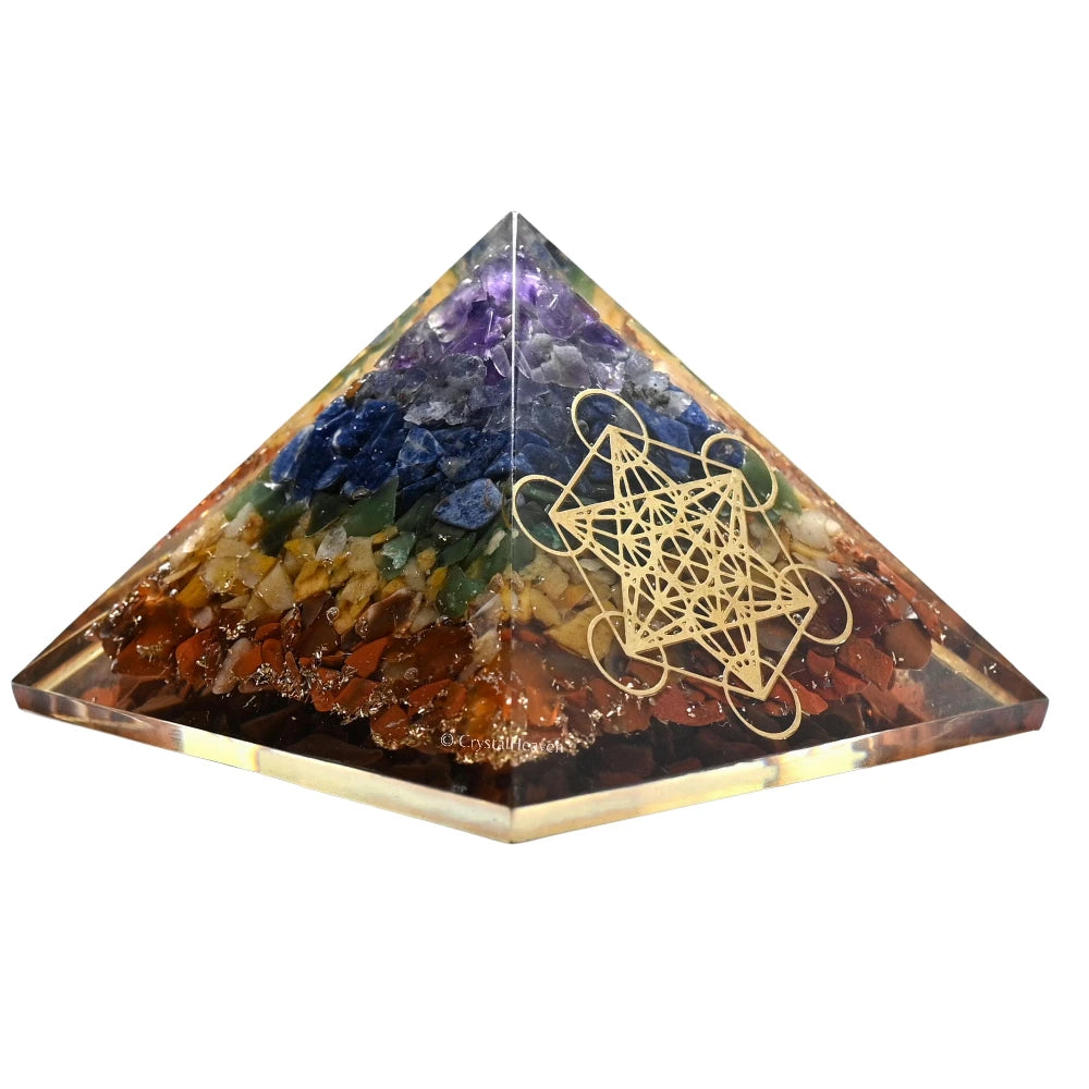 7 Chakra Orgone Pyramid