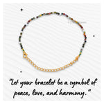 Mookaite Bracelets - 2mm Faceted Beads (Gold)