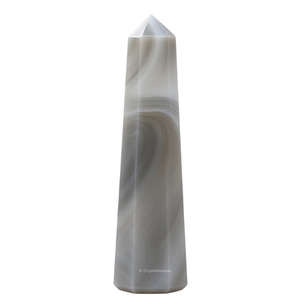 Grey Agate Tower (3" to 4" inch)