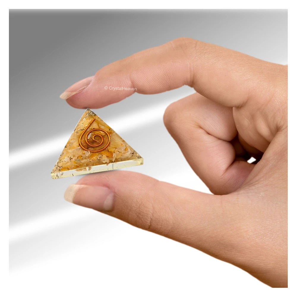 Yellow Aventurine Orgone Pyramid - 30mm