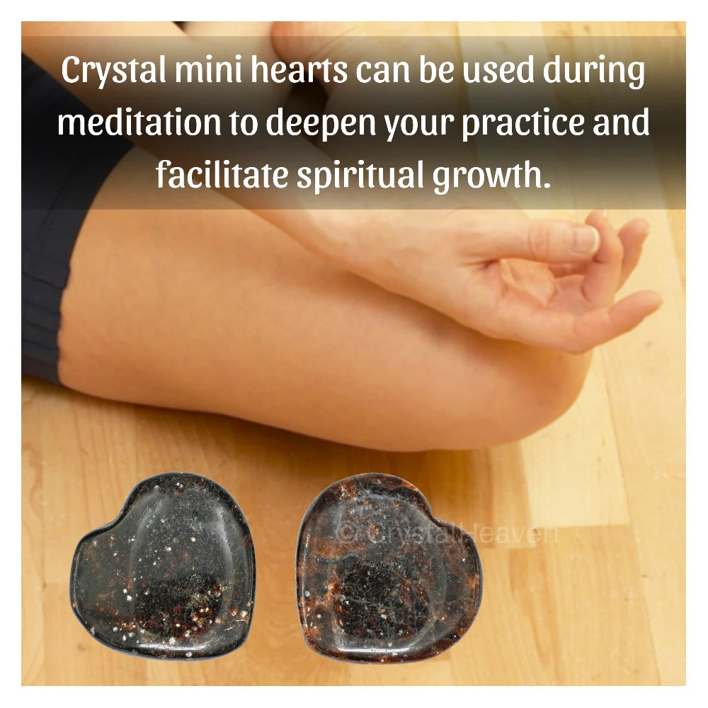 Garnet Mini Heart (Pack of 2)