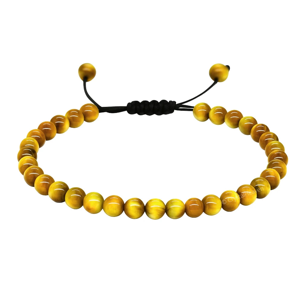 Yellow Cats Eye Anklet (Without Knot)