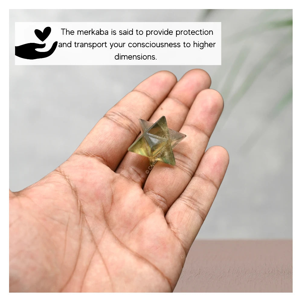 Fluorite Crystal Merkaba (15-20 mm)