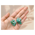 Amazonite Crystal Earrings (Silver)