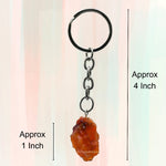 Carnelian Crystal Keychain (Raw)