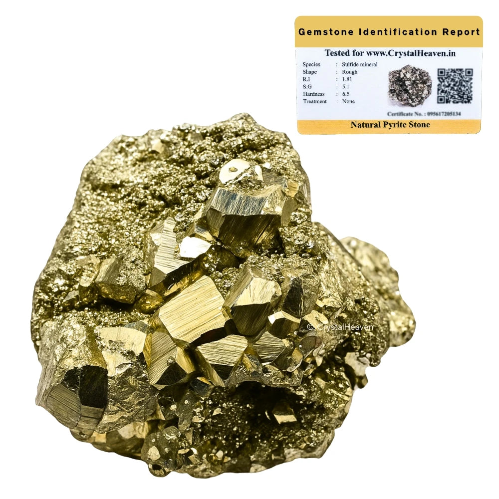 Large Pyrite Cluster – Natural Raw Crystal for Wealth & Feng Shui Decor