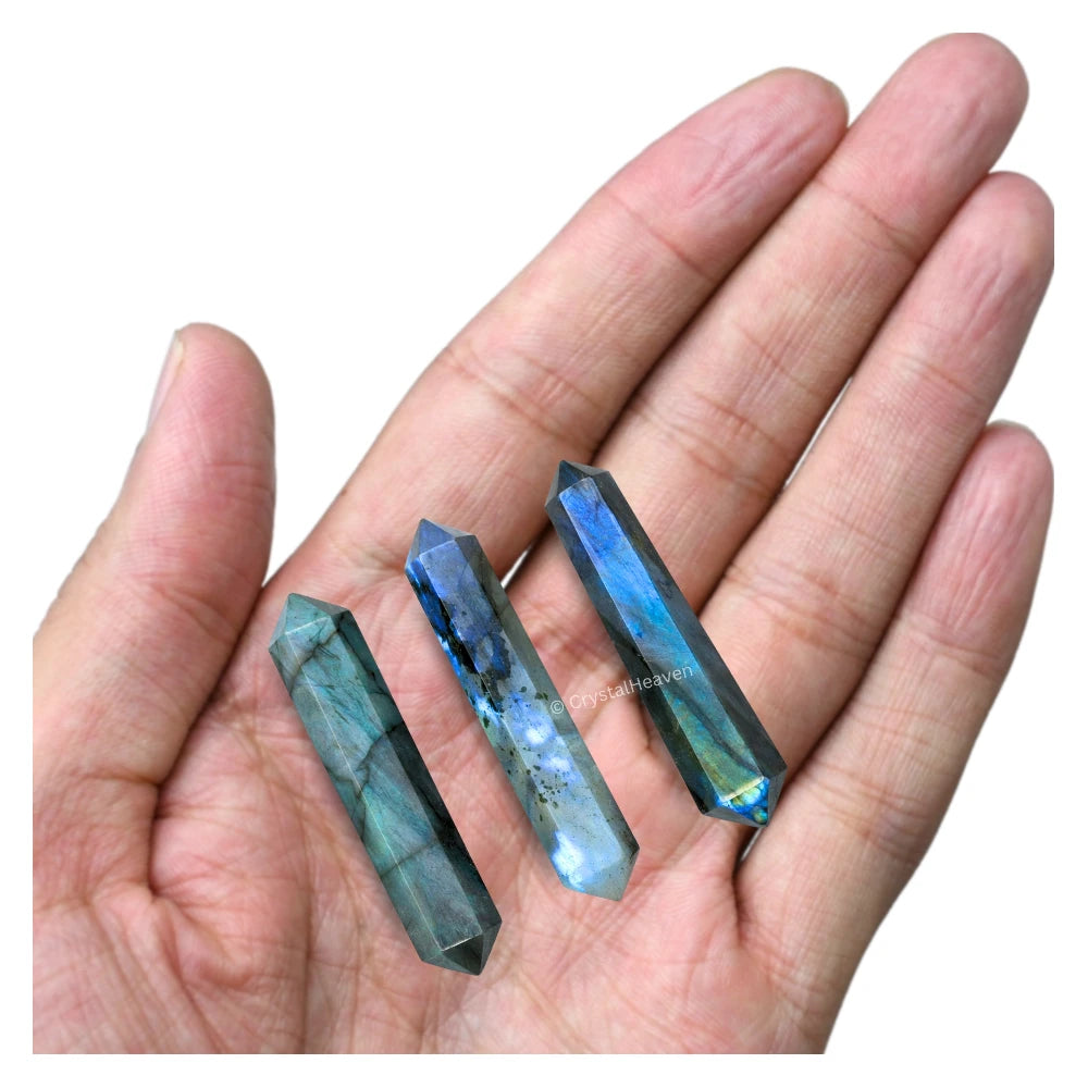 Labradorite Pencil Points (Double Terminated) (Set of 3)