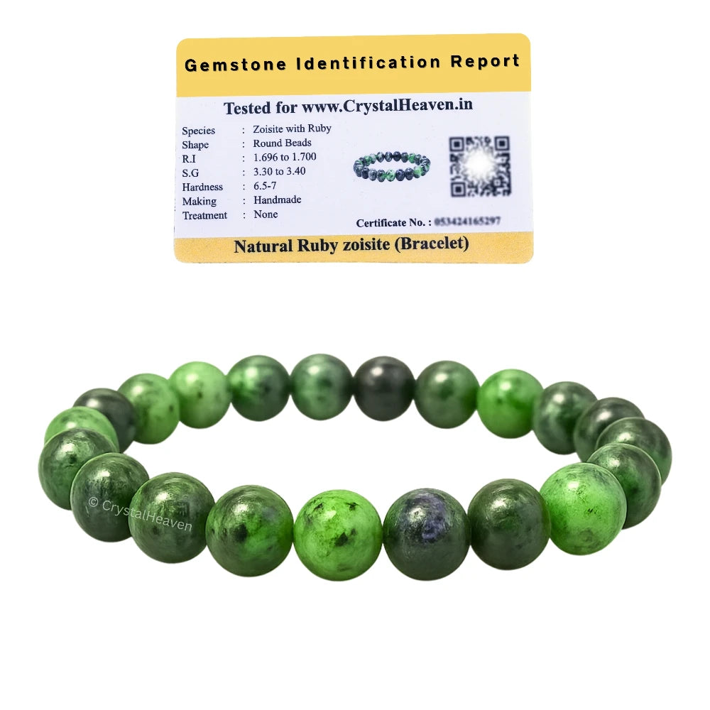 Ruby Zoisite Bracelet (Elastic)