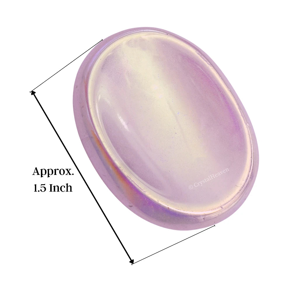 Angel Aura Rose Quartz Worry Stone