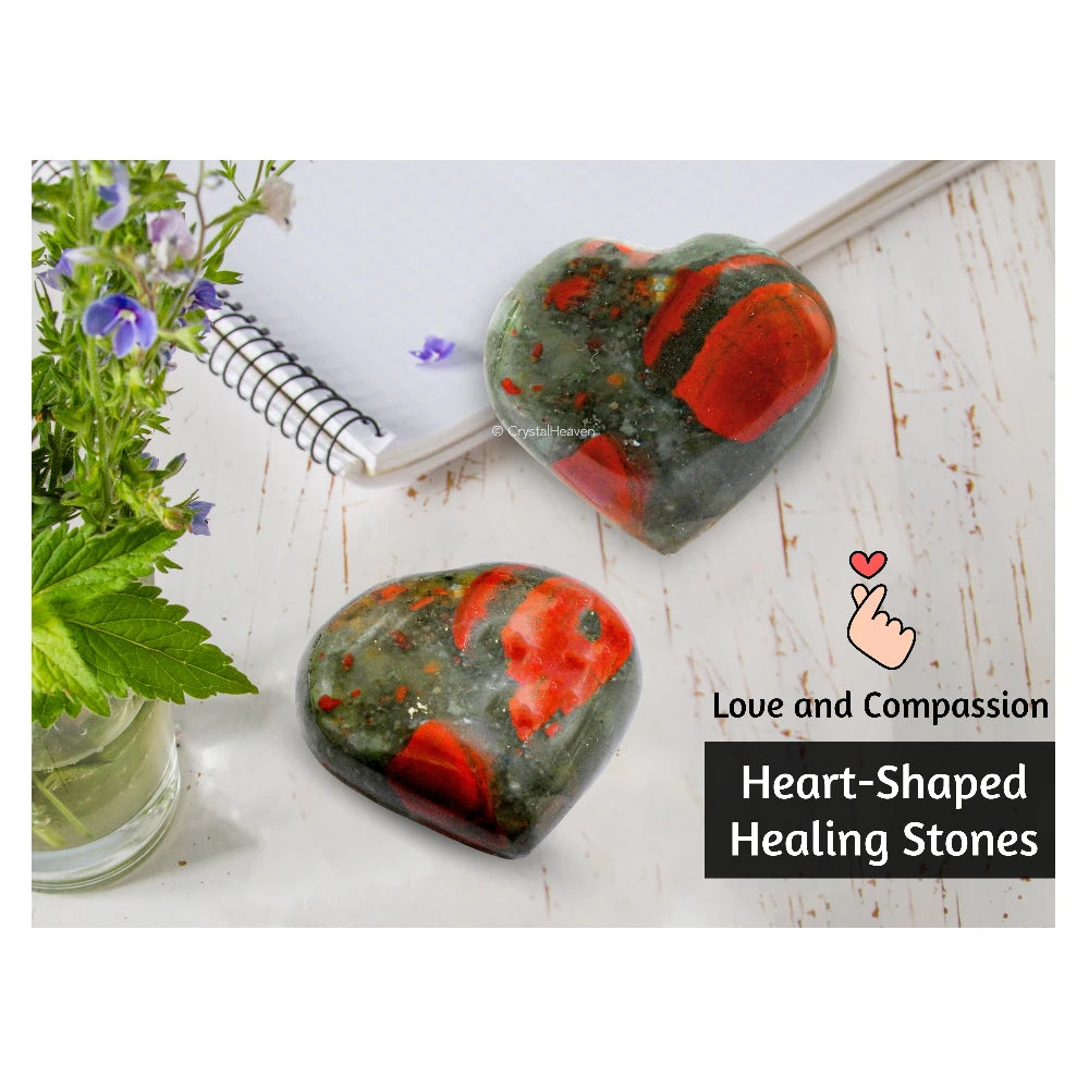 African Bloodstone Heart