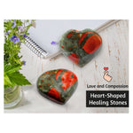 African Bloodstone Heart