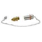 Metal Brass Pendulum - Gold Silver Copper 4 Piece Bullet (MP84)