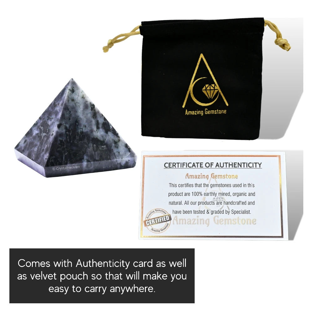 Indigo Gabbro Pyramid (1 Inch)