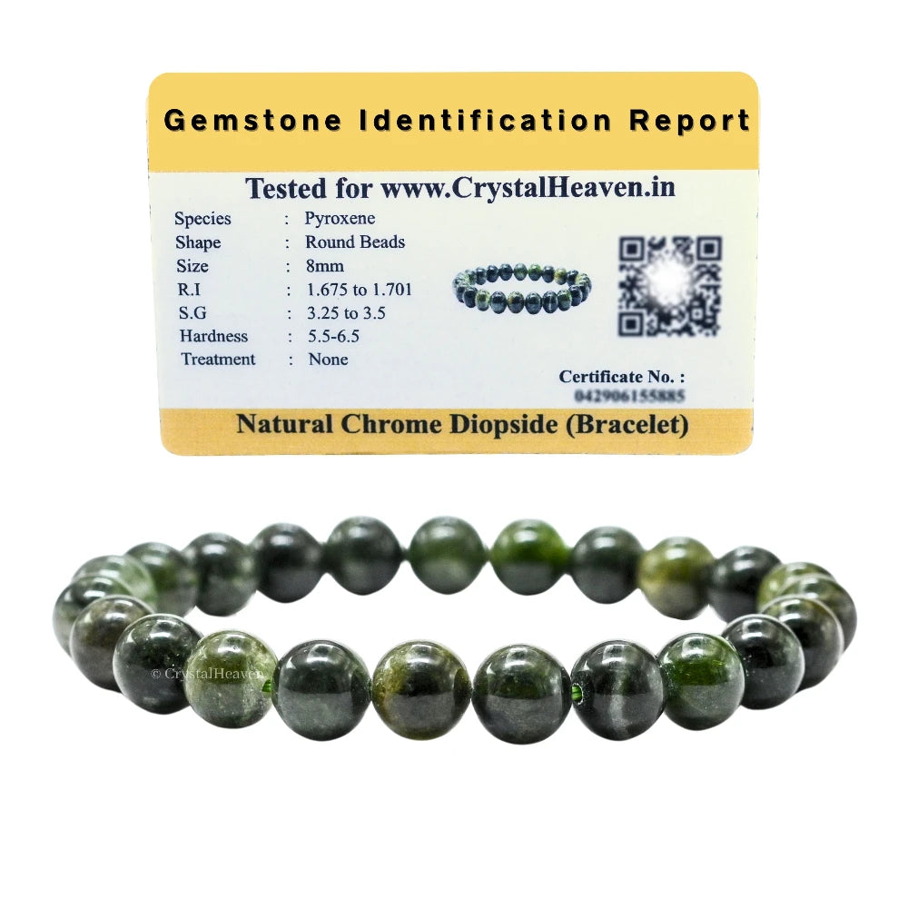 Chrome Diopside Bracelet (Elastic)