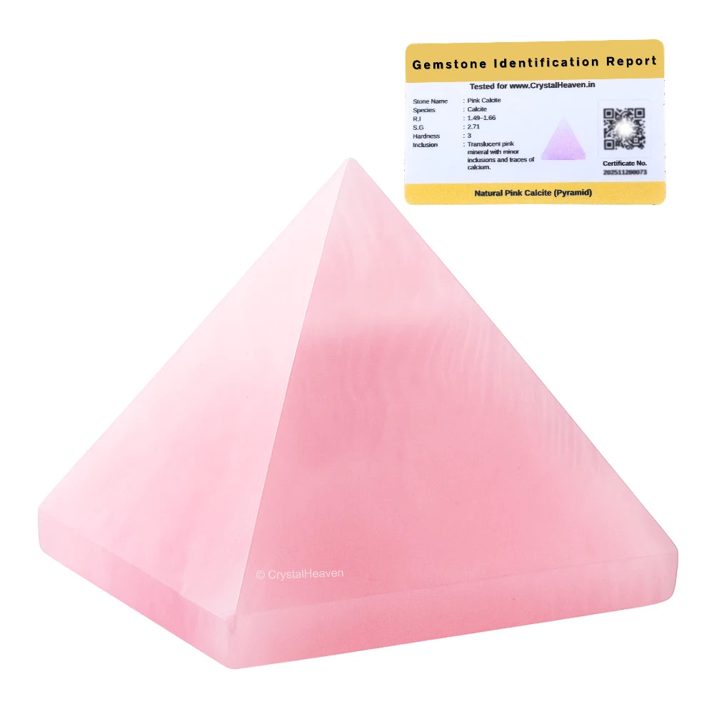 Pink Calcite Pyramid (1.5 Inch)