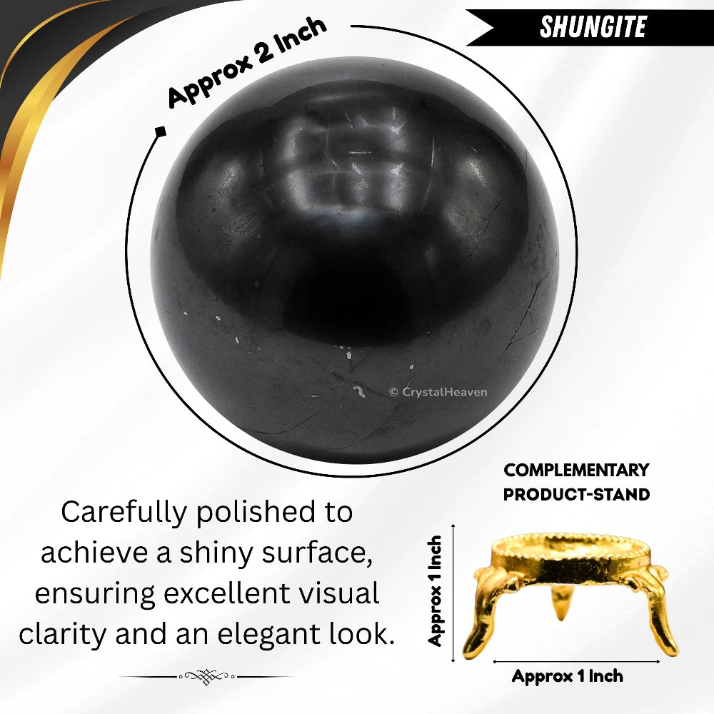 Shungite Sphere (2 Inch)