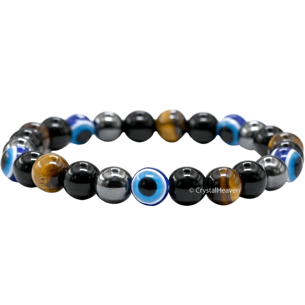 Evil Eye Bracelet for Men Women (Strechable)