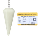 Snow White Quartz Pendulum