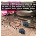 Iolite Crystal Keychain (Raw)