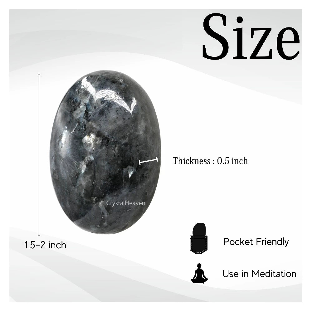 Larvikite Palm Stone