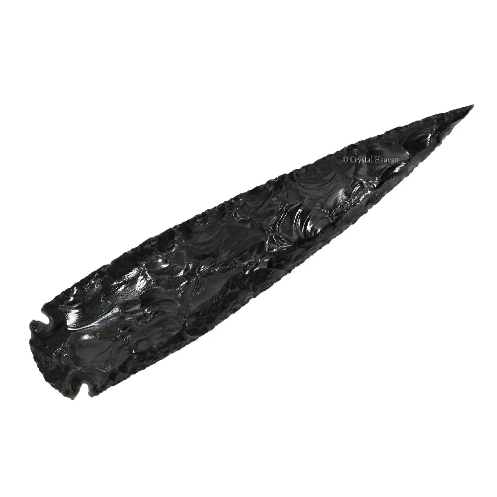 Black Obsidian Arrowhead - 8" to 9"