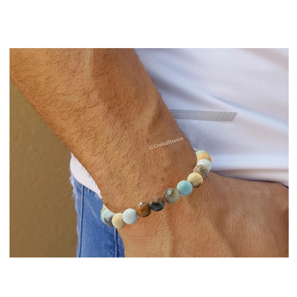 Mexican Amazonite Bracelet (Faceted-Stretchable)