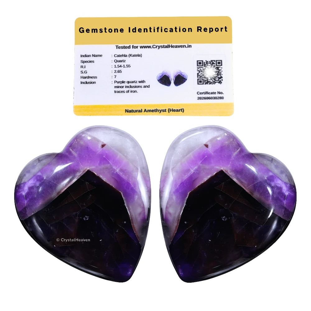 Amethyst Mini Heart (Pack of 2)