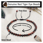 Red Tiger Eye Anklet (Without Knot)