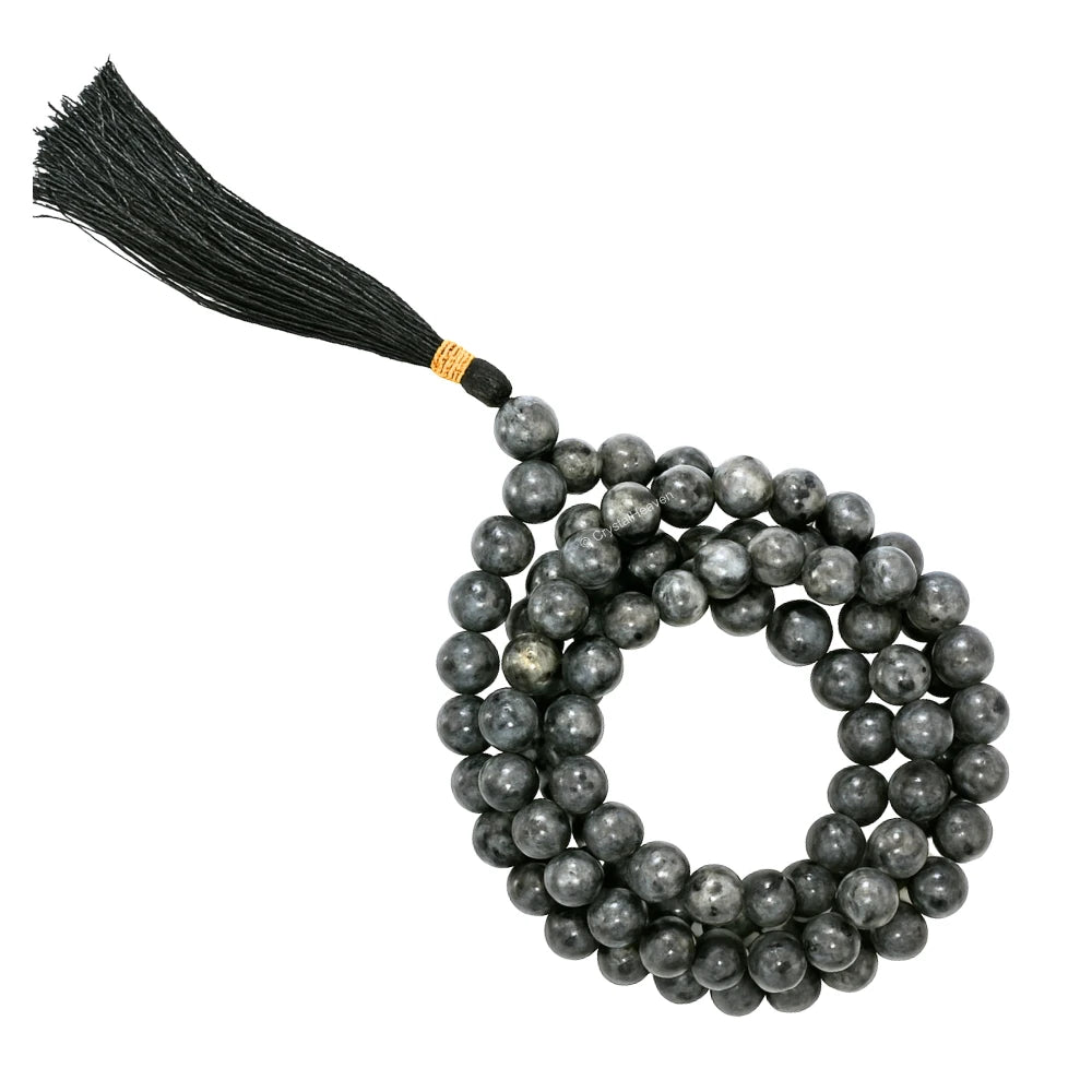 Larvikite Japa Mala (Without Knot)