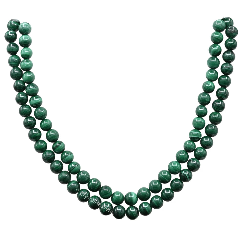 Malachite Japa Mala (Without Knot)