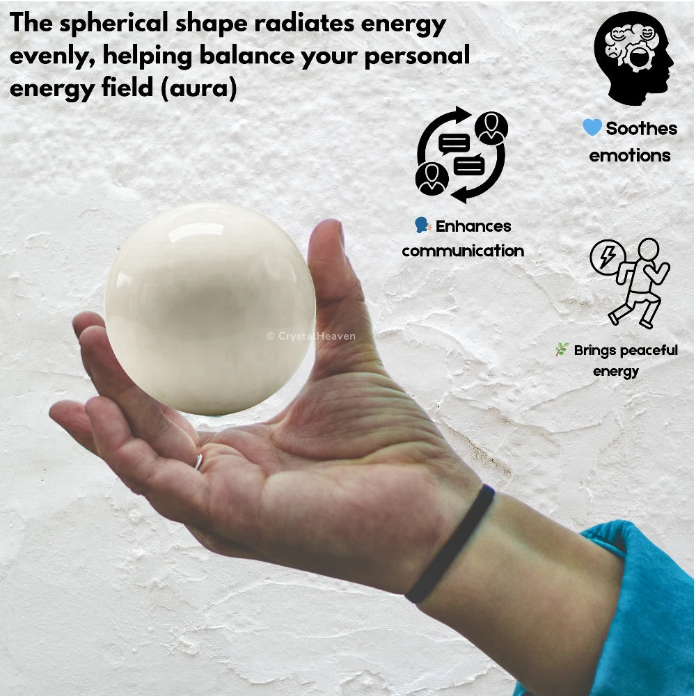 Snow Quartz Sphere (2 Inch)