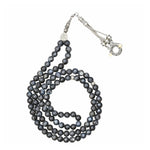 Larvikite Crystal Tasbih (Silver)