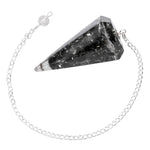 Black Obsidian Crystal Orgone Pendulum