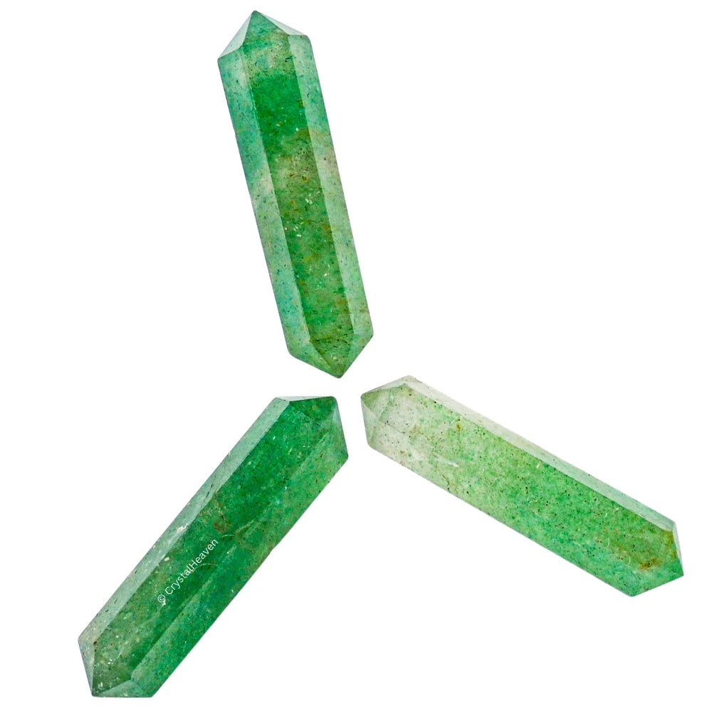 Green Strawberry Quartz Pencil Points (Double Terminated) (Set of 10)